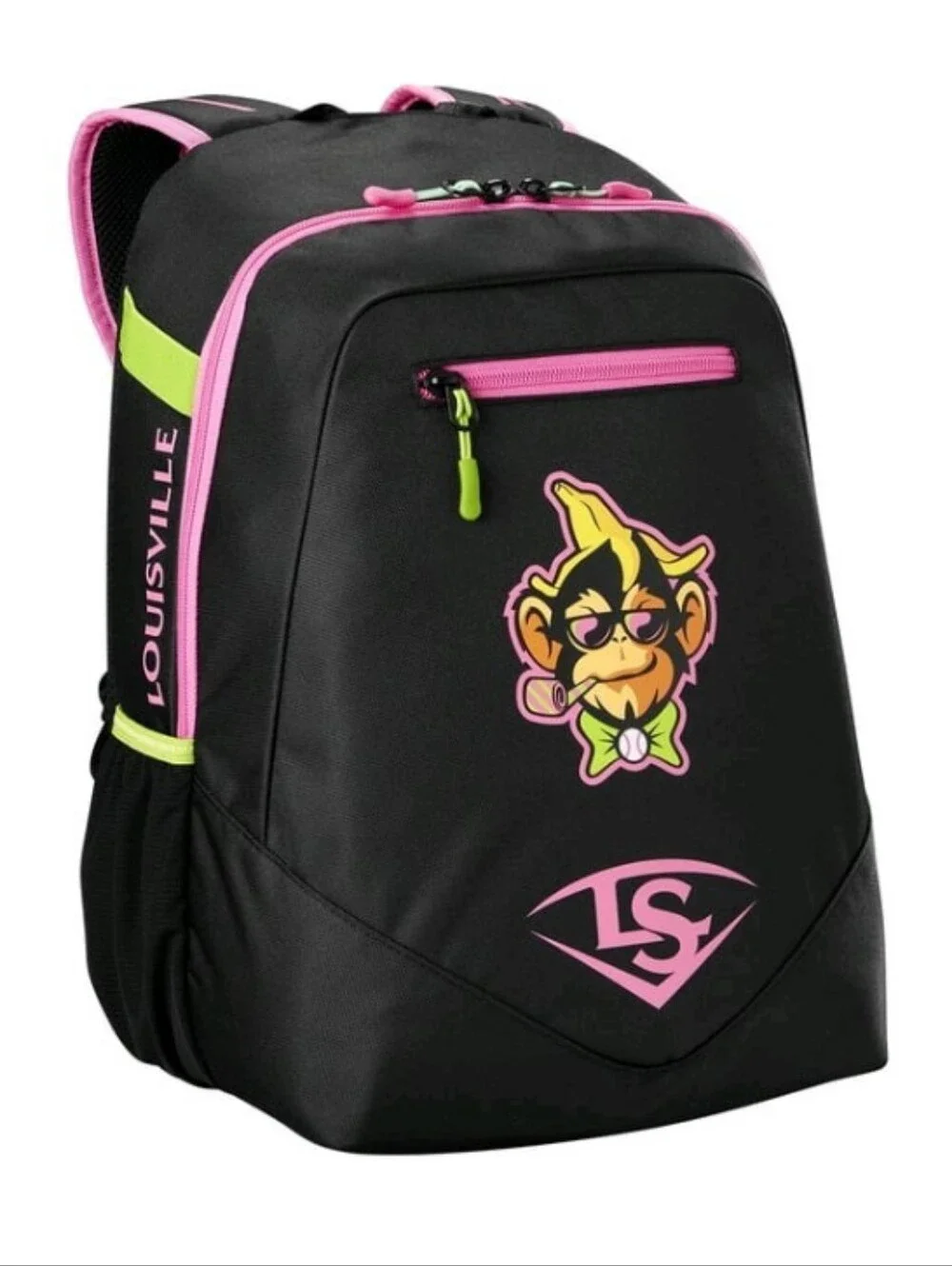 Louisville Slugger Party Animals Powerized Stick Baseball Bag - Hot Pink/Black,